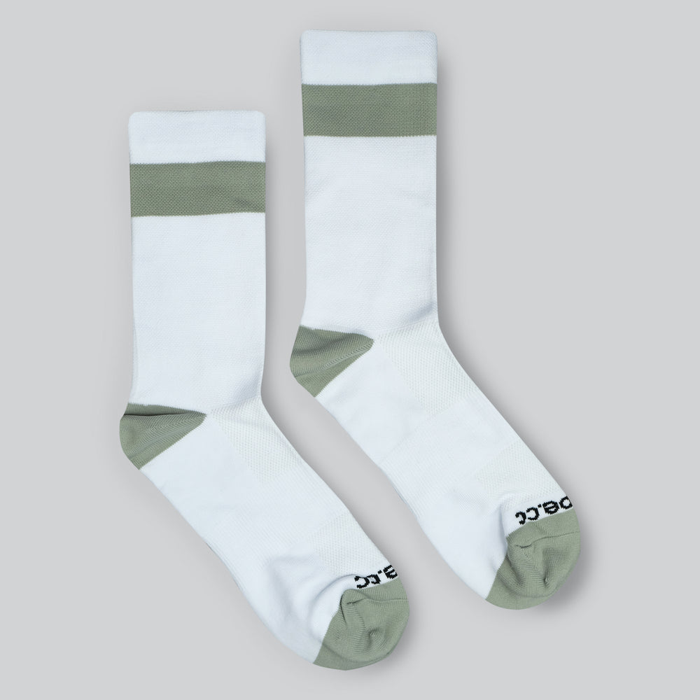 
                  
                    Stripe Team Sock - White / Beige
                  
                
