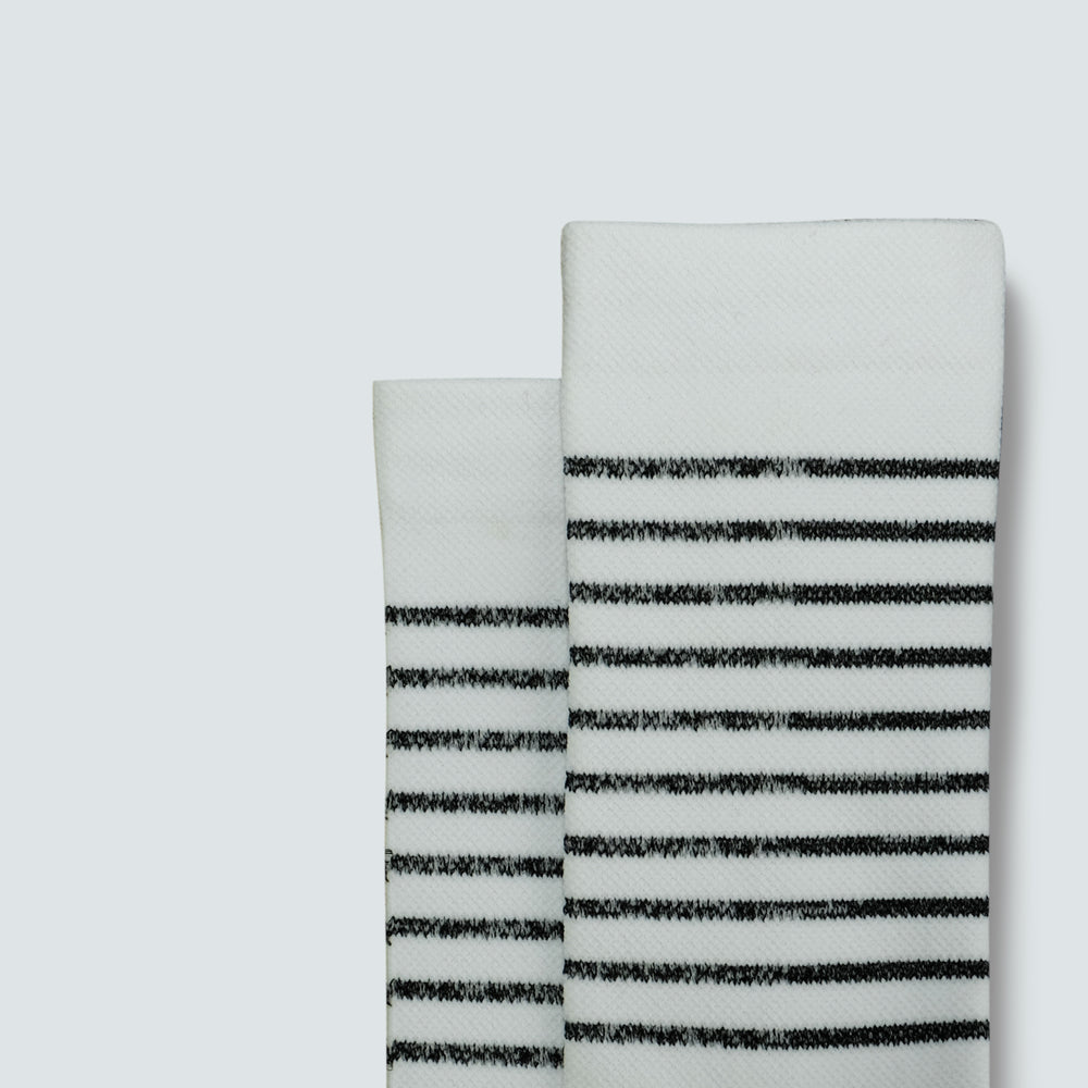 
                  
                    Reflective Stripe Sock - White
                  
                