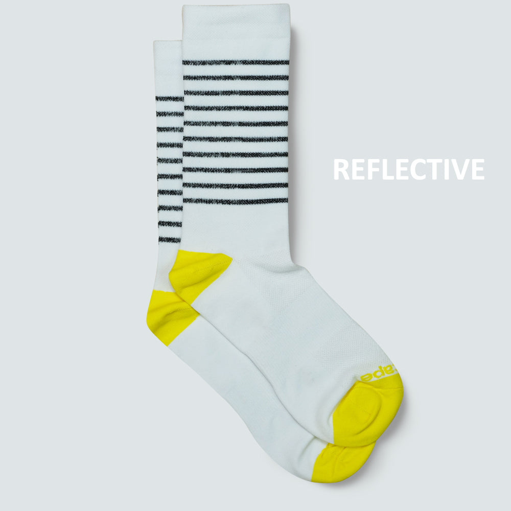 
                  
                    Reflective Stripe Sock - White
                  
                